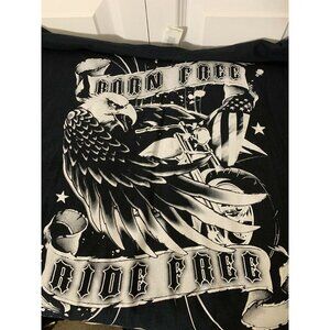 Born Free Ride Free Motorcycle Eagle Sz XL Gildan‎ T Shirt
